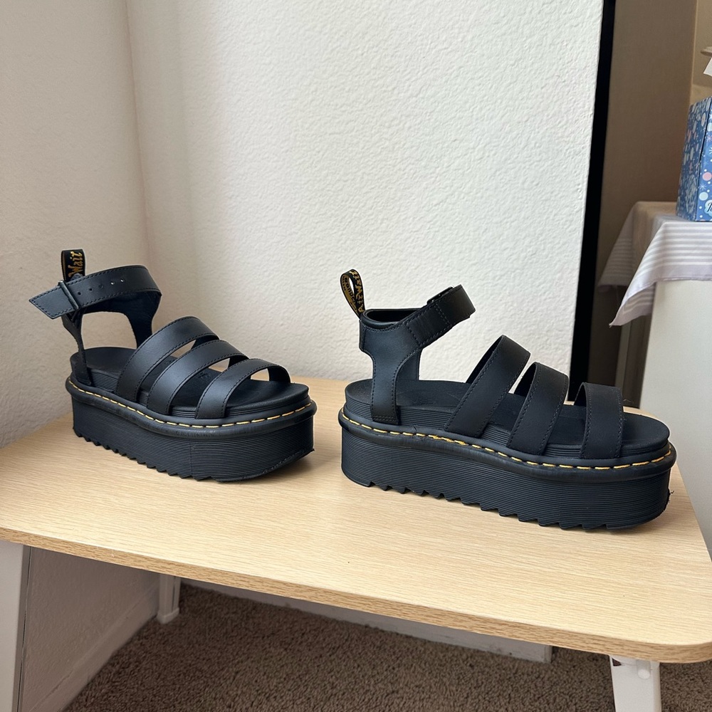 Dr. Martens Blaire Quad Platform Sandal - Black
